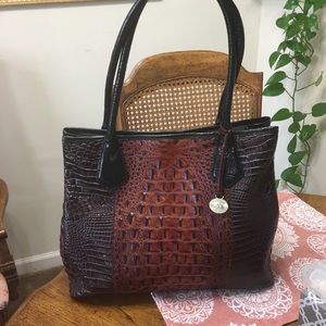 Pure leather Brahmin bag .